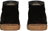 Shop Saint Laurent Espadrille 'Suede Hitam' 6059221NX101000