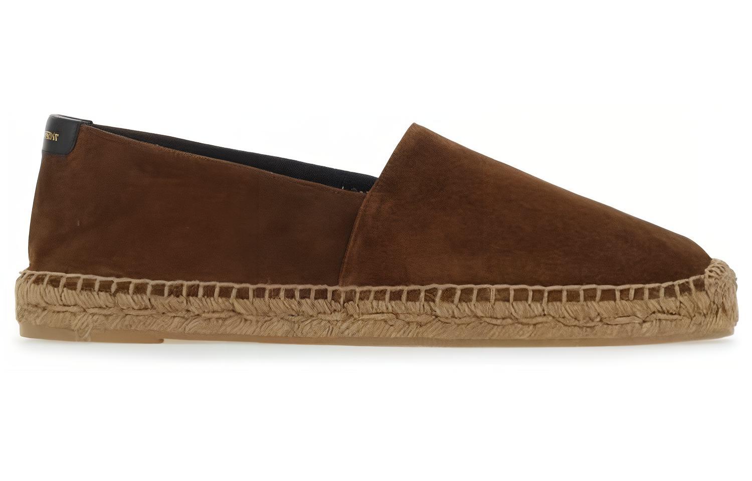 Order サンローラン スエード エスパドリーユ (ブラウン) 6059570LI902353