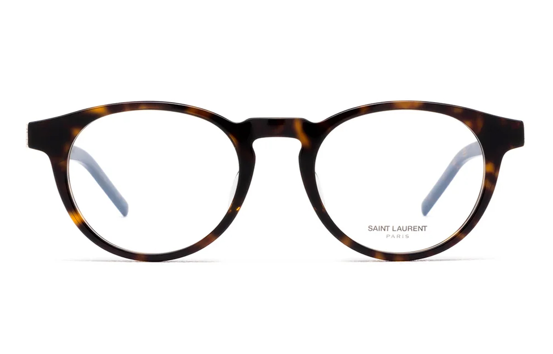 SAINT LAURENT Eyewear Black Oval Acetate Optical Glasses Tortoiseshell Unisex SLM122/F-002 圖 3
