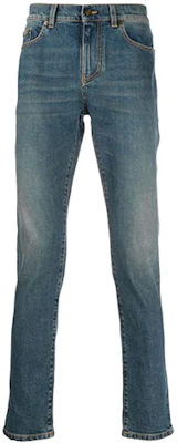 생로랑 페이디드 스트레이트 핏 청바지 남성 블루 601478YN5074270 Order 생로랑 페이디드 스트레이트 핏 청바지 남성 블루 601478YN5074270