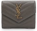 Buy Saint Laurent Flap Wallet Monogram Brown