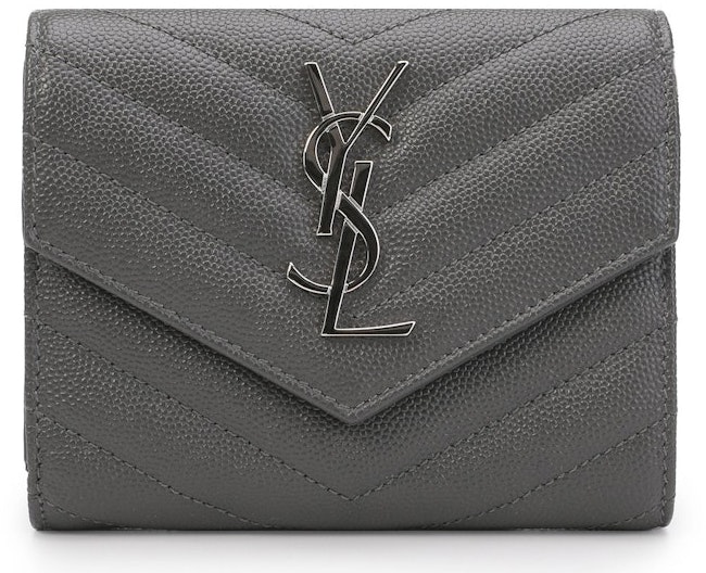 saint-laurent-flap-wallet-monogram-gray
