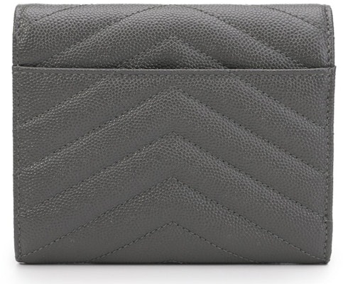 Saint Laurent Flap Wallet Monogram Gray Order Saint Laurent Flap Wallet Monogram Gray