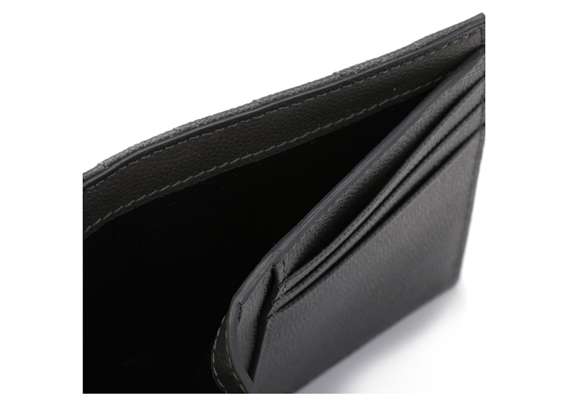 Lookbook 聖羅蘭灰色翻蓋錢包徽標款