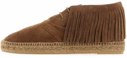 Saint Laurent Fringe Lace-Up Ankle Boots 'Brown Suede' 6309261NX002330 Saint Laurent Fringe Lace-Up Ankle Boots 'Brown Suede' 6309261NX002330