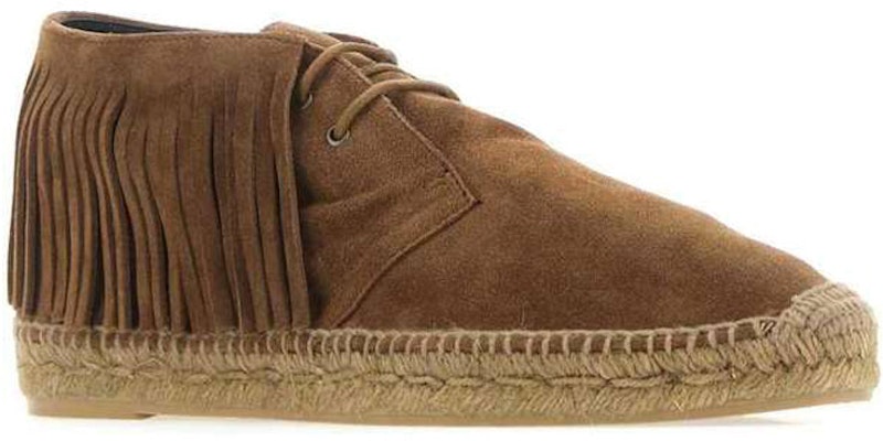 Saint Laurent Fringe Lace-Up Ankle Boots 'Brown Suede' 6309261NX002330 Lookbook Saint Laurent Fringe Lace-Up Ankle Boots 'Brown Suede' 6309261NX002330