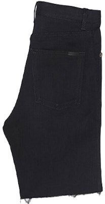 サンローラン FW21 ブラック ストレートレッグ ミッドライズ デニムショーツ 638547YO5001080 Lookbook サンローラン FW21 ブラック ストレートレッグ ミッドライズ デニムショーツ 638547YO5001080