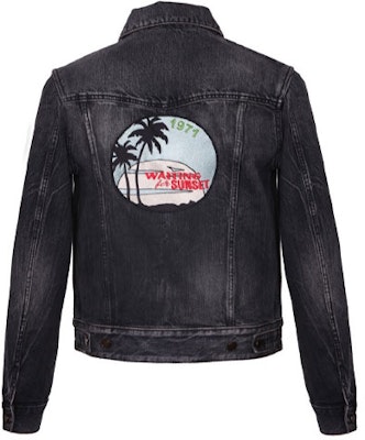 생로랑 FW21 블랙 데님 재킷 칼라 디자인. 505820YD8051098 Lookbook 생로랑 FW21 블랙 데님 재킷 칼라 디자인. 505820YD8051098