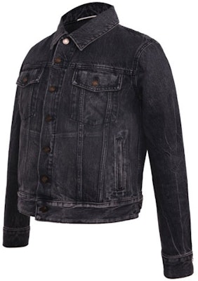 생로랑 FW21 블랙 데님 재킷 칼라 디자인. 505820YD8051098 Shop 생로랑 FW21 블랙 데님 재킷 칼라 디자인. 505820YD8051098