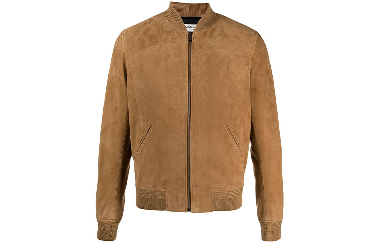 Saint Laurent FW21 Camel Zip-Up Jacket Long Sleeve Outerwear 641998YC2NZ2631