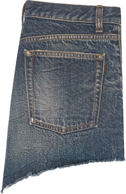 SAINT LAURENT FW21 Distressed Relaxed Shorts Blue Moon Color. 681723YF9704406 Lookbook SAINT LAURENT FW21 Distressed Relaxed Shorts Blue Moon Color. 681723YF9704406