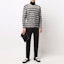 Lookbook SAINT LAURENT FW21 Gray Striped Wool Knit Pullover Sweater 665838Y75BX1073