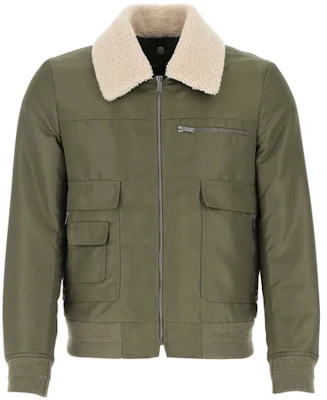 Saint Laurent FW21 Jaket Bomber Nilon Khaki 632465Y9B141340 Buy Saint Laurent FW21 Jaket Bomber Nilon Khaki 632465Y9B141340