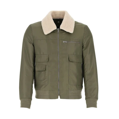 Saint Laurent FW21 Khaki Nylon Bomber Jacket 632465Y9B141340