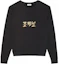 Buy 聖羅蘭 FW21 黑色logo印花長袖圓領衛衣 665264Y36HR1039