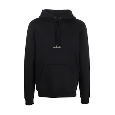 Saint Laurent FW21 Logo Printed Pullover Sweatshirt Men’s Black 677259YB2PG