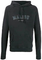 Saint Laurent FW21 Malibu Logo Printed Hoodie Black 603281YBPY21050 Saint Laurent FW21 Malibu Logo Printed Hoodie Black 603281YBPY21050