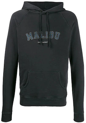 聖羅蘭 FW21 Malibu Logo 字樣印花連帽衫 黑色 603281YBPY21050 Buy 聖羅蘭 FW21 Malibu Logo 字樣印花連帽衫 黑色 603281YBPY21050