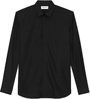 SAINT LAURENT FW21 Yves Cotton Poplin Long Sleeve Shirt Men Black 564269Y217W1000 SAINT LAURENT FW21 Yves Cotton Poplin Long Sleeve Shirt Men Black 564269Y217W1000