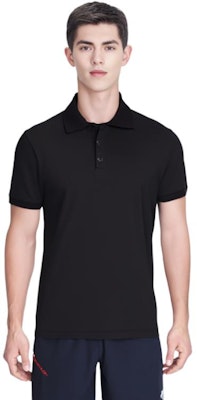 圣罗兰 FW22 黑色纯色短袖 POLO 衫 712300YB2OC1000 Shop 圣罗兰 FW22 黑色纯色短袖 POLO 衫 712300YB2OC1000