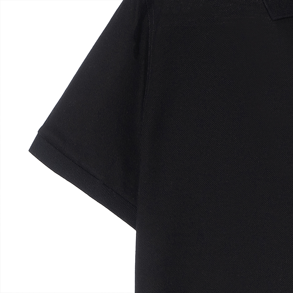 Sizing 圣罗兰 FW22 黑色纯色短袖 POLO 衫 712300YB2OC1000