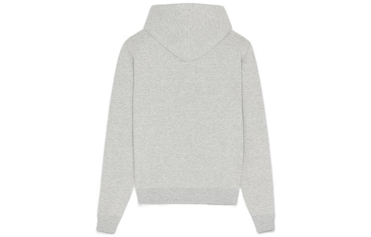 Lookbook SAINT LAURENT FW22  Grey Printed Pattern Hooded Pullover Hoodie. 708469Y37BI1445