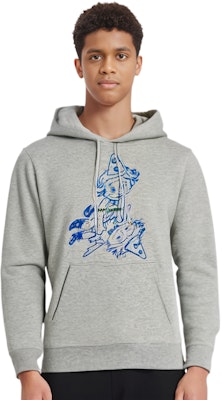 SAINT LAURENT FW22 Grey Printed Pattern Hooded Pullover Hoodie. 708469Y37BI1445 Shop SAINT LAURENT FW22 Grey Printed Pattern Hooded Pullover Hoodie. 708469Y37BI1445