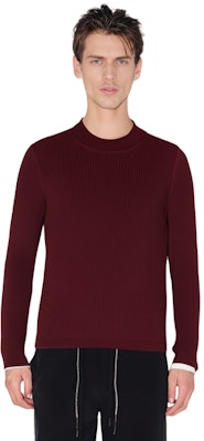 SAINT LAURENT FW22 Red Ribbed Crewneck Knit Sweater 710734YAPK26001 Purchase SAINT LAURENT FW22 Red Ribbed Crewneck Knit Sweater 710734YAPK26001