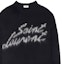 Purchase SAINT LAURENT FW22 Suéter Negro Jacquard con Letras Crewneck. 712176Y75SQ1095