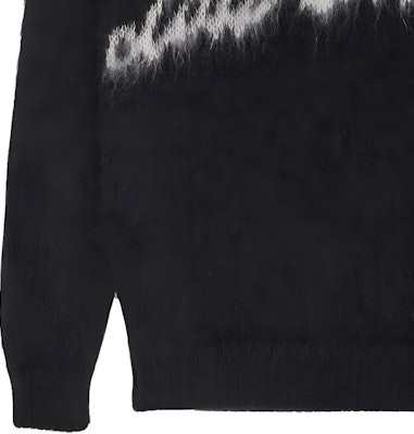 SAINT LAURENT FW22 Suéter Negro Jacquard con Letras Crewneck. 712176Y75SQ1095 Details for SAINT LAURENT FW22 Suéter Negro Jacquard con Letras Crewneck. 712176Y75SQ1095