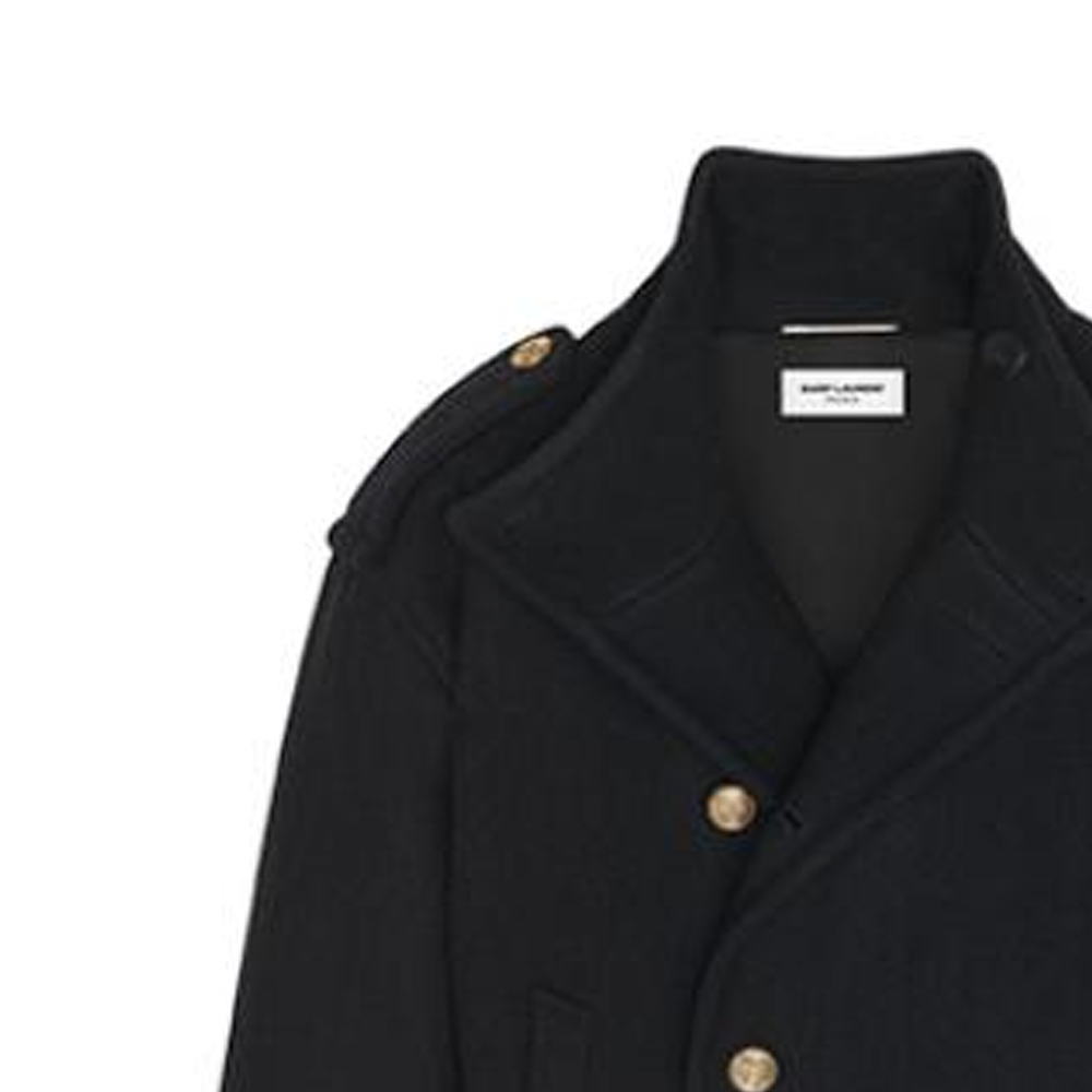 Saint Laurent FW22 Black Military Style Wool Jacket 710431Y2F621000 圖 5
