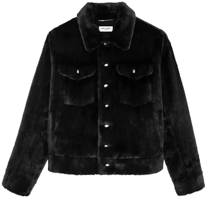 Saint Laurent FW22 Black Single-Breasted Jacket with Lapel Collar 713737Y4F861000 Buy Saint Laurent FW22 Black Single-Breasted Jacket with Lapel Collar 713737Y4F861000