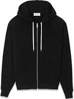 Saint Laurent FW22 Black Solid Color Zip-Up Hoodie 713458Y36SW1000 Saint Laurent FW22 Black Solid Color Zip-Up Hoodie 713458Y36SW1000