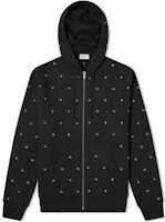 Saint Laurent FW22 Circle Print Zip Hoodie Black 635709-YBLU2-1081 Saint Laurent FW22 Circle Print Zip Hoodie Black 635709-YBLU2-1081