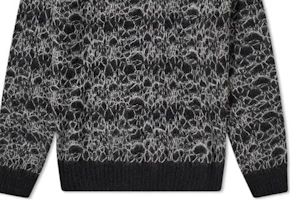 Sizing SAINT LAURENT FW22 幾何圖案針織圓領毛衣 黑色 632007YARW21916