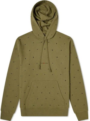 聖羅蘭FW22軍綠色Logo貼布連帽衛衣 632418YBQZ21373 Buy 聖羅蘭FW22軍綠色Logo貼布連帽衛衣 632418YBQZ21373
