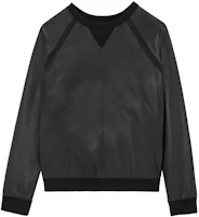 Saint Laurent FW22 Paneled Design Sweatshirt Dark Gray 713246YCBH21000 Saint Laurent FW22 Paneled Design Sweatshirt Dark Gray 713246YCBH21000