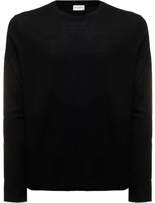 Saint Laurent FW22 Slim Fit Logo Embroidered Crewneck Sweatshirt Black Mens 710035Y36XE1000 Buy Saint Laurent FW22 Slim Fit Logo Embroidered Crewneck Sweatshirt Black Mens 710035Y36XE1000