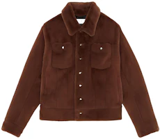 Saint Laurent FW22 Tan Short Jacket with Solid Color and Lapel Design 713737Y4F862509 Saint Laurent FW22 Tan Short Jacket with Solid Color and Lapel Design 713737Y4F862509