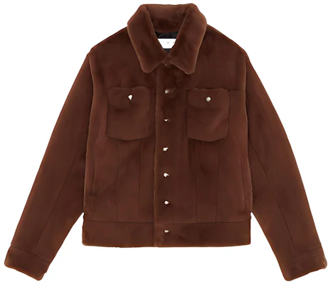 Saint Laurent FW22 Tan Short Jacket with Solid Color and Lapel Design 713737Y4F862509 Buy Saint Laurent FW22 Tan Short Jacket with Solid Color and Lapel Design 713737Y4F862509