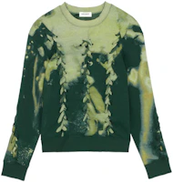 Saint Laurent FW22 Tie-Dye Knit Pullover Hoodie Green 721367Y37CX1476 Saint Laurent FW22 Tie-Dye Knit Pullover Hoodie Green 721367Y37CX1476