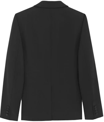 SAINT LAURENT FW23 Blazer Lengan Panjang Butang Tunggal Hitam Lelaki 780354Y512W1000 Lookbook SAINT LAURENT FW23 Blazer Lengan Panjang Butang Tunggal Hitam Lelaki 780354Y512W1000