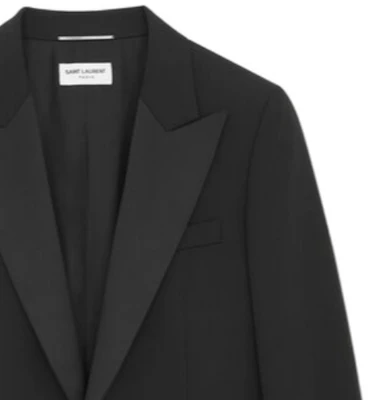 SAINT LAURENT FW23 Blazer Lengan Panjang Butang Tunggal Hitam Lelaki 780354Y512W1000 Purchase SAINT LAURENT FW23 Blazer Lengan Panjang Butang Tunggal Hitam Lelaki 780354Y512W1000