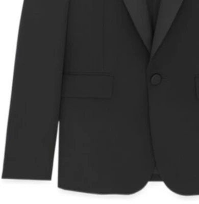 SAINT LAURENT FW23 Blazer Lengan Panjang Butang Tunggal Hitam Lelaki 780354Y512W1000 Details for SAINT LAURENT FW23 Blazer Lengan Panjang Butang Tunggal Hitam Lelaki 780354Y512W1000