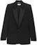 Buy SAINT LAURENT FW23 Blazer Hitam Kasual Single-Breasted 760896Y7E631000