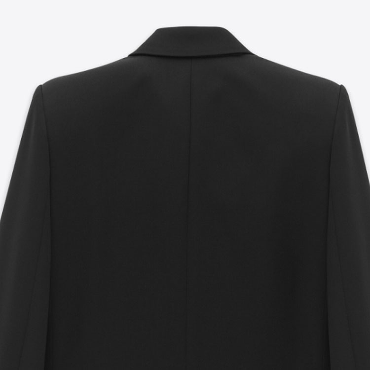 Details for SAINT LAURENT FW23 Blazer Hitam Kasual Single-Breasted 760896Y7E631000