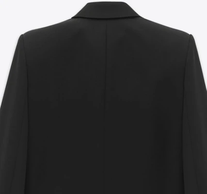 SAINT LAURENT FW23 Blazer Hitam Kasual Single-Breasted 760896Y7E631000 Details for SAINT LAURENT FW23 Blazer Hitam Kasual Single-Breasted 760896Y7E631000