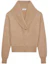 Order SAINT LAURENT FW23 Camel Loose Knit Pullover Sweater Lelaki 751095Y76FA2645