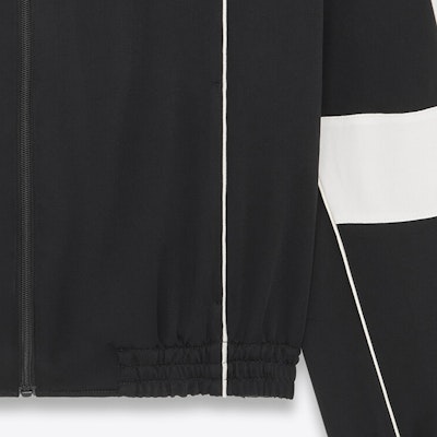 SAINT LAURENT FW23 Embroidered Colorblock Jacket Black. 753065Y3G361000 Details for SAINT LAURENT FW23 Embroidered Colorblock Jacket Black. 753065Y3G361000