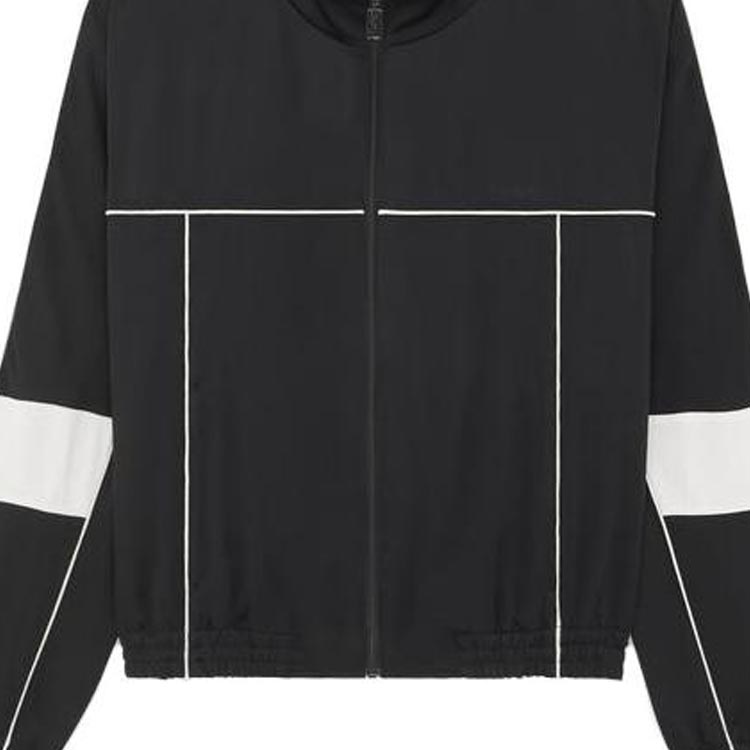 Cheap SAINT LAURENT FW23  Embroidered Colorblock Jacket Black. 753065Y3G361000